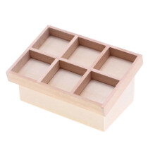 Houten kraam, plank, meubels, poppenhuis, miniatuur, fantasiespel, accessoires, levensscène, rollenspel,