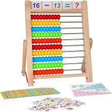 Houten rekenspeelgoed, standaard voor rekenspellen voor kinderen
