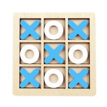 Houten bordspel Boter-kaas-en-eieren XO tafelspel speelgoed klassiek familiespel voor kinderen puzzelspel