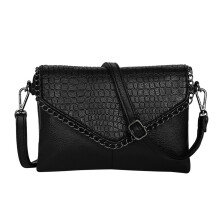 (Grote maat) Effen handtas voor dames met ritssluiting, PU-crossbodytas, all-match kleine satcheltas