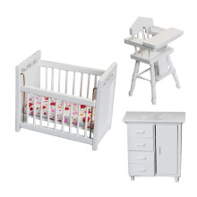 Houten poppenkamer minimeubels voor rollenspel 1 set decoratief speelgoed