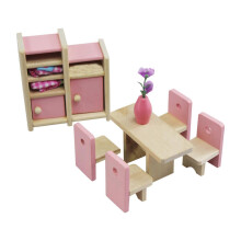 (Restaurantset) Houten poppenhuismeubelset Miniatuurmeubels Speelgoed Speelhuisbenodigdheden