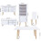 (Wit bed) Houten poppenhuismeubels speelgoed 3