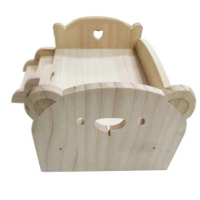 Houten speelbed voor poppen Universeel houten bed Houten poppen DIY Mini speelbed voor poppen Kinderdag