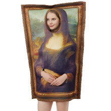 (mona lisa)Yishu Nieuwe Middeleeuwse Beroemde Lijst Schilderij Outfits Muurschildering Kostuum Fancy