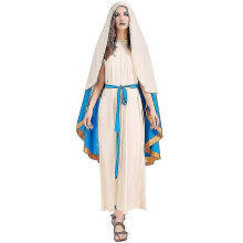 (L)The Virgin Mary Adult Cosplay Halloween Costume The Virgin Mary