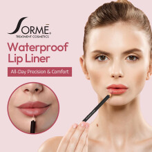 Sorme Wasserdichter Lippenkonturenstift - Nicht ausfransender, wischfester Lippenstift - Revitalisierend mit Lecithin, Vitaminen C und E
