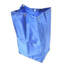 (Blu) Borsa di ricambio spessa per carrello di pulizia, portarifiuti per lavanderia e pulizie in hotel