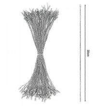 (Silver) 2025 100pcs Drop Ornaments String Ribbon Xmas Ball Pendant Hanging Ropes Decorations For Home Gift Packaging Tag