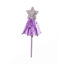 (Viola) ZK-3 Confezione di decorazioni per feste di compleanno con bacchetta magica a forma di stella