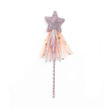 (Rosa) ZK-3 Confezione di decorazioni per feste di compleanno con bacchetta magica a forma di stella