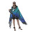 (blue)ZK-1pc Big Butterfly Cape Dancing Props Mardi Gras Shawl Deep Color 2