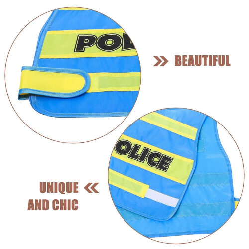 Kleinkinder Polizeiweste Cosplay Polizeiweste für Kinder 11-teiliges Stoffset 2