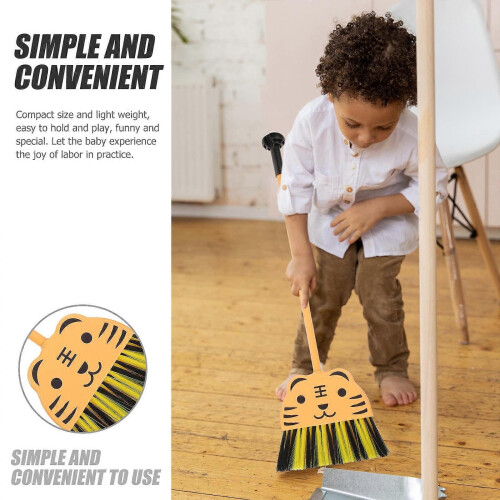 Toddler Broom Cleaning Tool for Kids 2Pcs Simulation Educational Toy 2