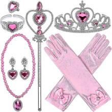 Yougang Princess Dress Up Accessories 9 pezzi Principessa Gioielli Giocattoli Giocattoli per ragazze