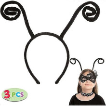 (Farfalla nera) ZK-3 fasce per capelli nere taglia unica a farfalla