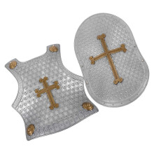 Spielzeugrüstung Kunststoff Kind für Rollenspiele 4Sets Silber