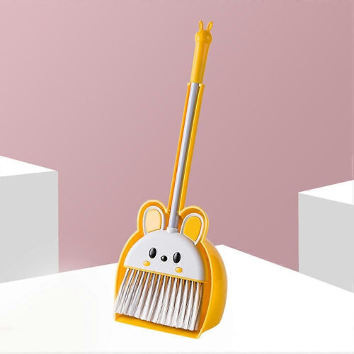 Toy Cleaning Set For Kids Classroom Rabbit Shape Yellow Plastic 1 Set 2