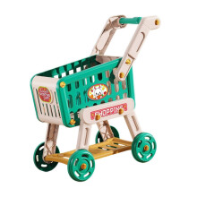 (grün) Spielzeug-Einkaufswagen, kreativer Supermarkt-Handwagen, Spielzeug für Babys, Kinder, Jungen