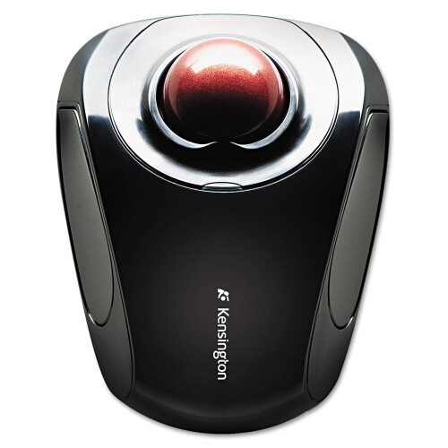 Kensington Orbit Wireless Trackball Maus mit Touch Scroll Ring (K72352EU), Schwarz 1