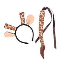 (Giraffe) Zebra Giraffe Oren Hoofdbanden Staart Set Dierenkostuumset Voor Cosplay