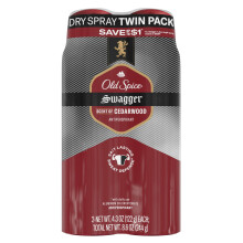 Old Spice Men's Antipespirant & Deodorant Invisible Dry Spray Swagger 4,3 oz (2er Pack)