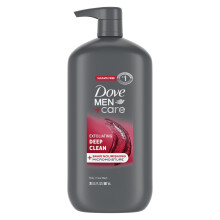 DOVE MEN + CARE Krper- und Gesichtswaschgel, Peeling, Tiefenreinigung fr Mnner mit 24-Stunden-nhrender Mikrofeuchtigkeitstechnologie, Duschgel, 3