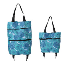 (blau) Upgrade-Einkaufstasche, tragbare Trolley-Taschen, Einkaufswagen, Handzieh-Dienstprogramm mit