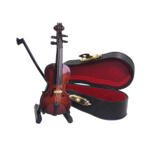 Violine Instrument Rollenspiel für Kinder Rollenmöbel Modell Spielzeug Maßstab 1:12 Vintage Violine
