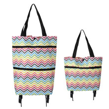(Mehrfarbig) Upgrade Einkaufstasche Tragbare Trolley Taschen Lebensmittel Warenkorb Hand Ziehen Utility