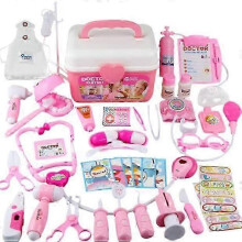 (Rosa) Spielzeug Arzt Kits Pretend Play Doctor Kit Spielzeug Stethoskop Medizinische Kit