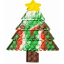 Wabjtam Weihnachts-Pop-it-Zappelspielzeug, Baum, Poppit, Strumpffüller, Weihnachtsgeschenk für Kinder