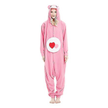 (L-Rose Red) Unisex Erwachsene Tier Onesie Plüsch Pyjamas Plüsch Einteiler Cosplay Kostüm Schöner Bär