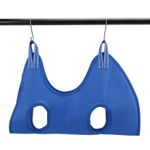 atmungsaktives Haustier-Pflegehängetuch mit 2 Haken, Blau, M
