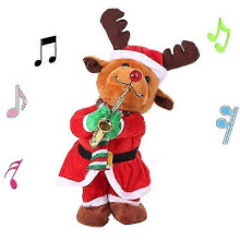 (Christmas elk) 2025 The New Electric Santa Claus, Christmas Elk, Christmas Snowman Doll