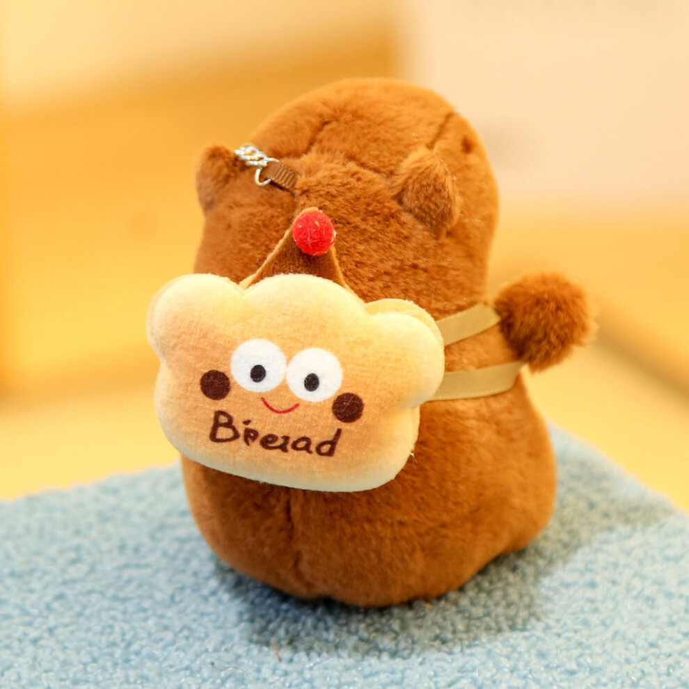(Style J) Capybara Animal Stuffed Keychain Plush Toy Cotton Filling Decoration Gift Party-image-OPC-PK5K9KP-NEW