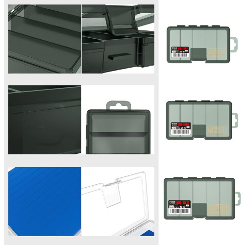 Fishing Tackle Box Portable Multi-Function Bait Storage Organizer with Multiple Slots and Compartments 1