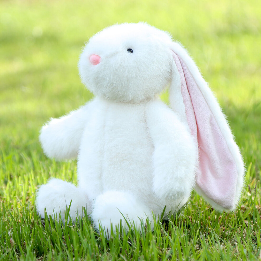 (White, 30cm) Soft Bunny Adorable Plush Toy Cotton Filling Children Baby Festival Doll Gift-image-OPC-PK5KCW9-NEW
