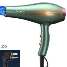 (Green) Dryer High Hair Power High Wind Speed Hair Salon Style Household 2200w Use 220v