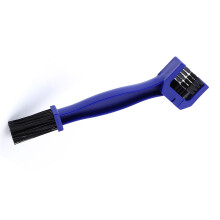 Chain Cleaning Brush for Bicycle and Motorcycle Chains, Double-Sided Tool with U-Shape Brush, Blue, Compatible with Derailleurs and Pedals