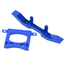 Aluminium RC Stoßstange vorne/hinten Set für WPL 1/16 Auto B14 B16 Q60 Q61 — Blau