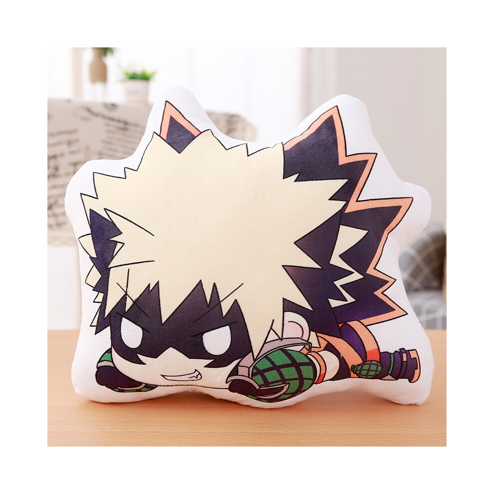 (Bakugo Katsuki, 45*45cm) Kids My Boku No Hero Academia Cartoon Hold Pillow Plush Doll Anime Toy Stuffed