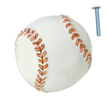 Rok 10 Pack Hardware Go Team Collection Baseball Sport Cabinet Kitchen Home Decor Drawer Door Hardware 114 Inch Diameter Knob ROKK43934B
