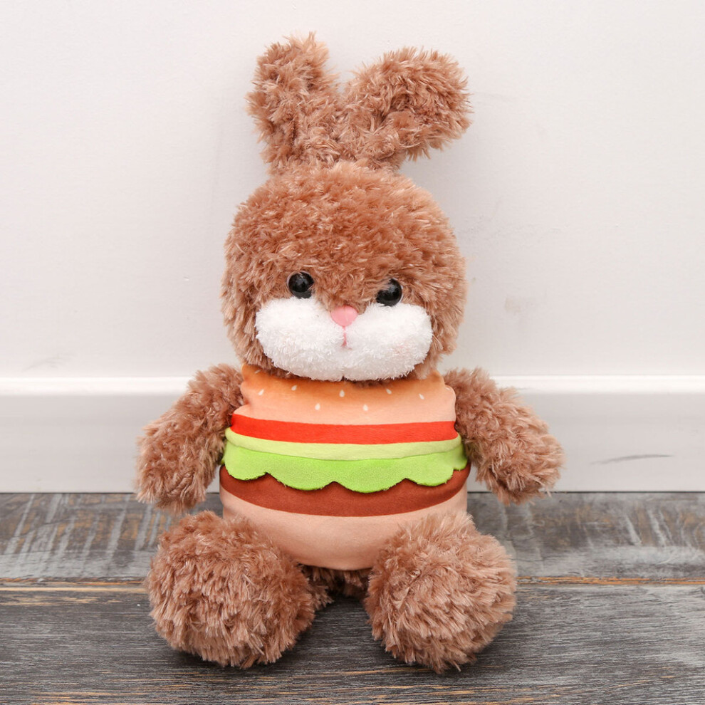 (Brown) Bread Hamburger Rabbit Plush Toys Pp Cotton Filling Gifts Children Playroom-image-OPC-PK5M65R-NEW