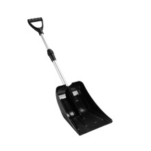 Snow Shovel with Adjustable D-Grip Handle, Multifunctional Winter Sleigh for Kids, Garden and Driveway Use