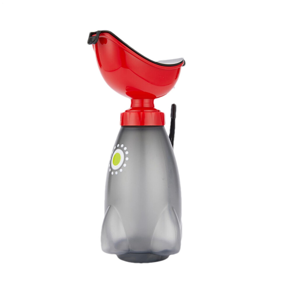 Red Female Urinal Bottle Travel Urinal For Women With Lid And Funnel, Ergonomic Portable High-Capacity Outdoor Urine Container
