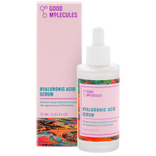 Good Molecules Hyaluronic Acid Serum - 1% Hyaluronic Acid Non-Greasy Ultra hydrating Serum Facial Moisturizer for Plumper Skin Skin Care for Fac