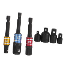 7-Piece Socket Adapter Set for Cordless Drills, Durable Tools for Ratchet Wrenches, Corrosion-Resistant, Precision Engineering