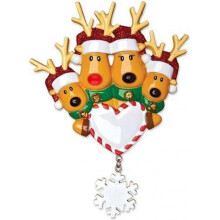 (3) 2025 Christmas Tree Hanging Ornaments merry Christmas Elk Pendant Family Xmas Tree Diy Name Ornament Deer