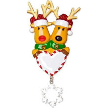 (1) 2025 Christmas Tree Hanging Ornaments merry Christmas Elk Pendant Family Xmas Tree Diy Name Ornament Deer